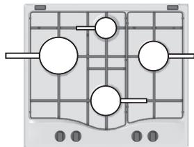 HOTPOINT PKL 641 D2/IX/HA - Conseils pratiques pour l'utilisation des brûleurs - 1