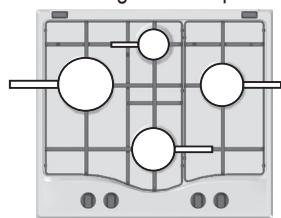 HOTPOINT PKL 641 D2/IX/HA - Consejos practicos para el uso de los quemadores - 1