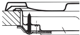 HOTPOINT PKL 642 IX/HA - Schema voor de bevestiging van de haken - 1