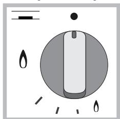 HOTPOINT PKL 642 IX/HA - Stufeneinstellung der Flamme - 1