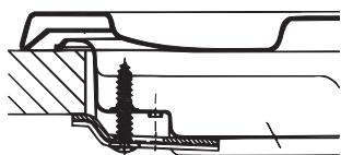 HOTPOINT PKL 751 T/IX/A - Schéma de fixation des crochets - 1