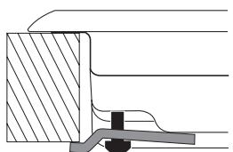HOTPOINT TQG 641 HA - Schema di fissaggio dei ganci - 3