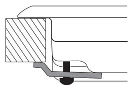 HOTPOINT TQG 641 HA - Schema di fissaggio dei ganci - 2