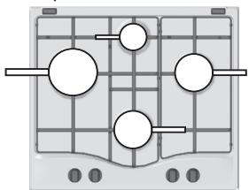 HOTPOINT TQG 641 HA - Conseils pratiques pour l'utilisation des brûleurs - 1