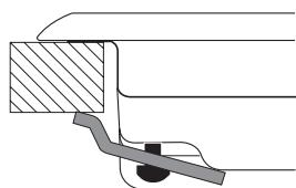 HOTPOINT TQG 751 W/HA - Esquema de fijación de los ganchos - 1