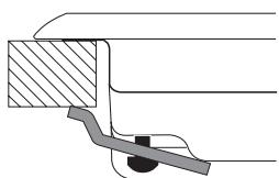 HOTPOINT TQG 751 W/HA - Schema di fissaggio dei ganci - 1