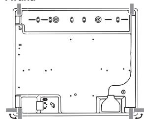 HOTPOINT TQG 751 W/HA - Schema di fissaggio dei ganci - 4