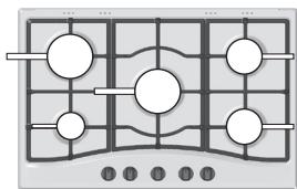 HOTPOINT TQG 751 W/HA - Conselhos práticos para'utilisation dos queimadores - 1