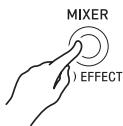 CALOR CTK-6200 - Appuyez sur le bouton C-5 (MIXER). - 1