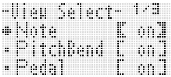 CALOR CTK-6200 - Pour sélectionner les types d'événements apparaissant sur l'écran de l'éditeur d'événements (View Select) - 1
