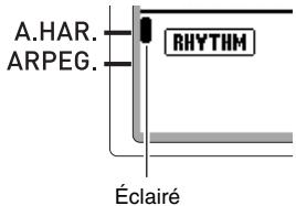 CALOR CTK-6200 - Appuyez sur le bouton R-18 (AUTO HARMONIZE/ARPEGGIATOR). - 1