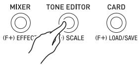 CALOR CTK-6200 - Appuyez sur le bouton C-6 (TONE EDITOR). - 1