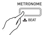 CALOR CTK-6200 - Appuyez sur le bouton L-9 (METRONOME). - 1