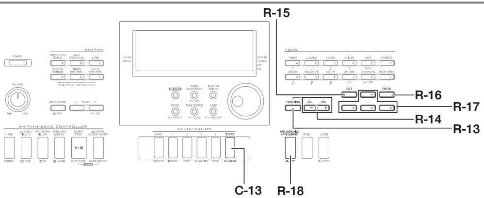CALOR CTK-6200 - Paramètres du menu de saisie - 1