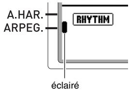 CALOR CTK-6200 - Appuyez sur le bouton R-18 (AUTO HARMONIZE/ARPEGGIATOR). - 1
