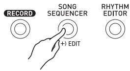 CALOR CTK-6200 - Appuyez sur le bouton C-3 (SONG SEQUENCER) pour acceder au mode séquenceur musical. - 1
