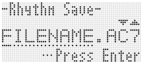 CALOR CTK-6200 - Appuyez sur le bouton R-17 (V) pour passer à l'écran « Xxxx Save »*1. - 1