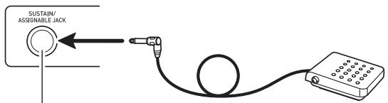 CALOR CTK-6200 - Raccordement d'une pédale - 1