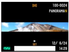 CALOR EX-H20G - Appuyez sur [SET] pour procéder à la lecture du panorama. - 1