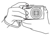 CALOR EX-H20G - Prise en main correcte de l'appareil photo - 1