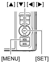 CALOR EX-H20G - Utilisez [▲] et [▶] pour sélectionner l'onglet où se trouve le paramètre de menu que vous pouze régler. - 1