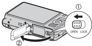 CALOR EX-H20G - Ouvrez le couvercle de batterie. - 1