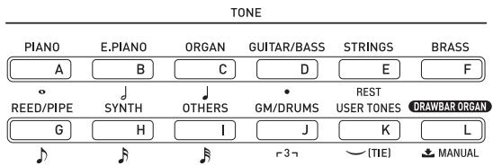 CALOR WK-7600 - Pour sélectionner une sonorité - 1