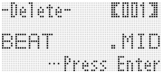 CALOR WK-7600 - Pour supprimer un fichier d'une carte mémoire - 1