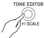 CALOR WK-7600 - Appuyez sur le bouton C-8 (TONE EDITOR). - 1