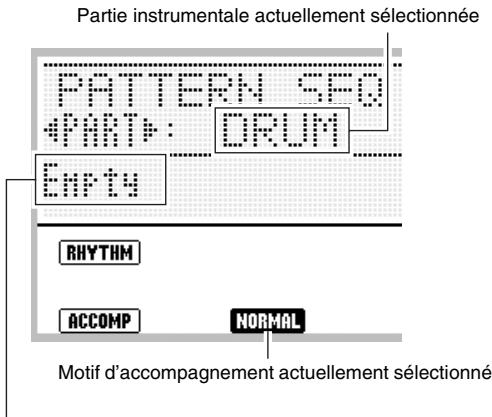 CALOR WK-7600 - Utilisez les boutons R-17 (<, >) pour selectionner la partie instrumentale que vous poulez enregistrer. - 1
