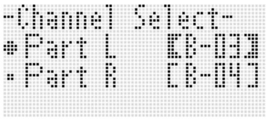 CALOR WK-7600 - Appuyez sur le bouton L-17 (PART SELECT). - 2