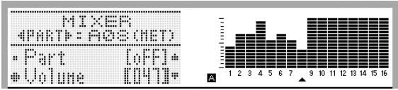 CALOR WK-7600 - Utilisez les curseurs D-4 (1/9/EXT) à D-11 (8/16) pour régler le volume de chaque partie (A01 à A08). - 1