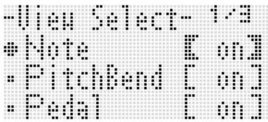 CALOR WK-7600 - Pour sélectionner les types d'evénements apparaissant sur l'écran de l'éditeur d'evénement (View Select) - 1