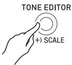 CALOR WK-7600 - Appuyez sur le bouton C-8 (TONE EDITOR). - 1