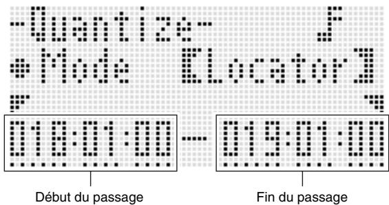 CALOR WK-7600 - Utilisez le cadran ou les boutons R-14 (-, +) pour changer le réglage entre crochets écais ([]) et Sélectionner « Locator » - 1