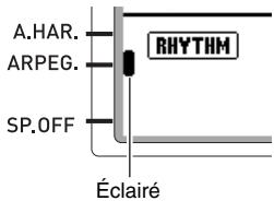 CALOR WK-7600 - Appuyez sur le bouton R-18 (AUTO HARMONIZE/ARPEGGIATOR). - 1