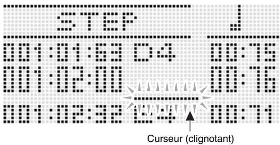CALOR WK-7600 - Pour saisir des événements pas à pas - 1