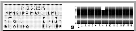 CALOR WK-7600 - Utilisez les boutons R-17 (A, V) pour amener le ● sur « Volume » - 1