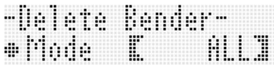 CALOR WK-7600 - Utilisez les boutons R-17 (A, V) pour amener le ● vers « DeleteBender » puis appuyez sur le bouton R-16 (ENTER). - 1