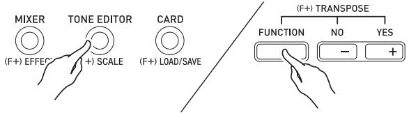 CALOR WK-7600 - Tout en tenant le bouton R-13 (FUNCTION) enforcé, appuyez sur le bouton C-8 (SCALE) pour afficher l'écran de gamme, avec le ● devant « Preset » - 1