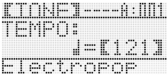 CALOR WK-7600 - Appuyez sur le bouton L-10 (TEMPO  ) (plus lent) ou le bouton L-11 (TEMPO  ) (plus rapide). - 2