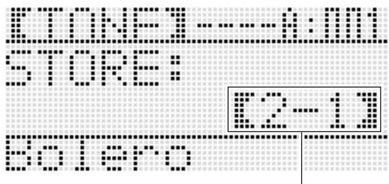 CALOR WK-7600 - Tout en tenant le bouton C-17 (STORE),enforcé, appuyez sur un des boutons C-11 (1) à C-16 (6) pour selectionner un emplacement. - 1