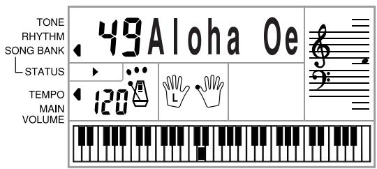 CASIO CTK-481 - Appuyez sur le bouton RIGHT ON/OFF ou LEFT ON/OFF pour arrêté la partie souhaïée. - 2