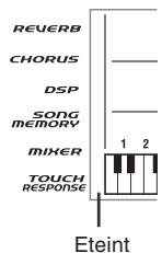 CASIO CTK-671 - oFF Touch : 1 Light : 2 Normal : 3 Heavy - 1