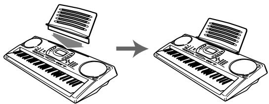 CASIO CTK-671 - * Fixation du pupitre - 1