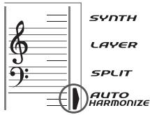 CASIO CTK-671 - Pour utiliser l'auto-harmonisation - 1