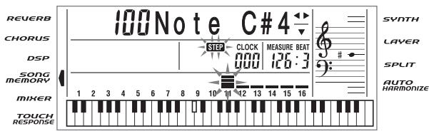CASIO CTK-671 - Pour corriger des erreurs survenues pendant l'enregistrement échelonné - 1