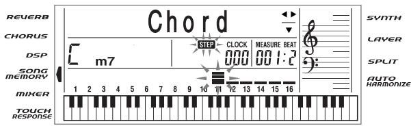 CASIO CTK-671 - Pour changer un accord - 1
