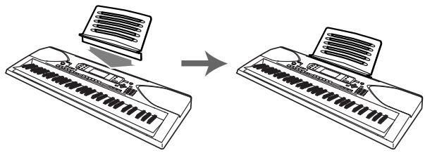 CASIO CTK-691 - Fixation du pupitre (\*1) - 1