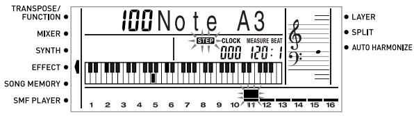 CASIO CTK-691 - Pour corriger des erreurs survenues pendant l'enregistrement échelonné - 3